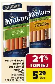 Carrefour Parówki z kurczaka dobre natury Krakus Animex oferta