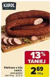Carrefour Kiełbasa z kija Karol oferta