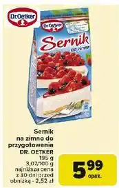 Carrefour Sernik na zimno Dr. Oetker oferta