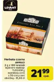Carrefour Herbata ekspresowa z zawieszką Ahmad Tea London English No. 1 oferta