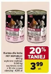 Carrefour Karma dla kota wieprzowina Pet Republic oferta