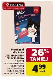 Carrefour Przysmaki dla kota deli moments Purina Felix oferta