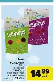 Carrefour Lizaki ekologiczne owocowe Yumearth Organics oferta