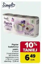 Carrefour Papier toaletowy dwuwarstwowy Simpl oferta