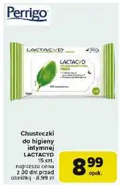 Carrefour Chusteczki do higieny intymnej Lactacyd Fresh oferta