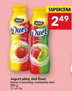 Lewiatan Jogurt pitny Jovi Duet banan-truskawka, truskawka-kiwi oferta