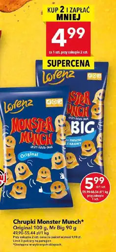 Lewiatan Chrupki Monster Munch Original, Mr Big Lorenz oferta