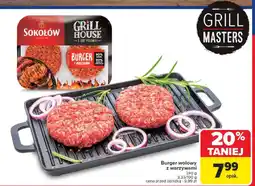Carrefour Market Burger wołowy z warzywami Sokołów oferta
