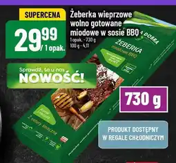 Polomarket Żeberka wieprzowe wolno gotowane miodowe w sosie BBQ POLOmarket oferta