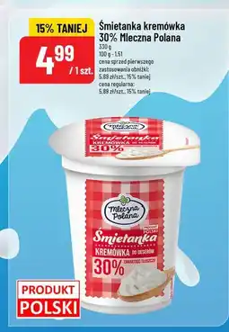 Polomarket Śmietanka kremówka 30% Mleczna Polana oferta