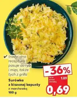Kaufland Surówka z kiszonej kapusty z marchewką Kaufland oferta