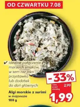 Kaufland Algi morskie z surimi w majonezie Kaufland oferta