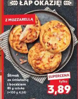 Kaufland Ślimak ze śmietaną i boczkiem z mozzarellą Kaufland oferta