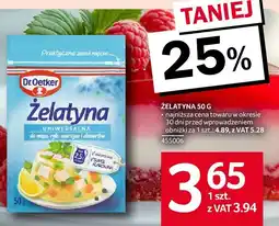 Selgros Żelatyna Dr. Oetker 50g oferta