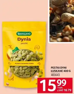 Selgros Pestki dyni łuskane 400g Bakalland oferta