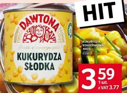 Selgros Kukurydza konserwowa 400g Dawtona oferta