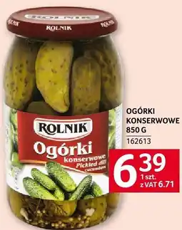 Selgros Ogórki konserwowe 850g Rolnik oferta