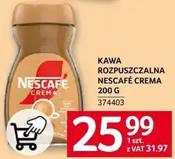 Selgros Kawa rozpuszczalna NESCAFE CREMA 200 G oferta