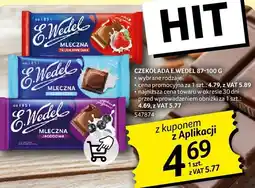 Selgros Czekolada E.WEDEL 87-100 G wybrane rodzaje E. WEDEL oferta