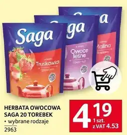Selgros Herbata owocowa SAGA 20 TOREBEK wybrane rodzaje oferta