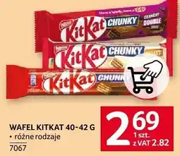 Selgros Wafel KIT KAT 40-42 G różne rodzaje oferta