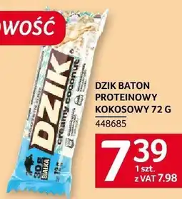 Selgros Baton proteinowy DZIK KOKOSOWY 72 G oferta