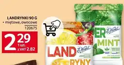 Selgros Cukierki LANDRYNKI 90 G miętowe, owocowe E. WEDEL oferta