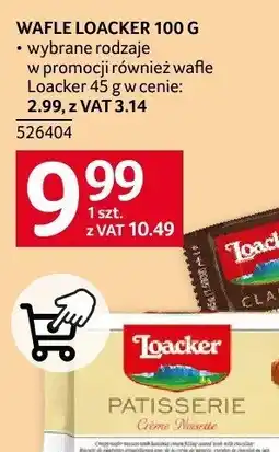 Selgros Wafle LOACKER 100 G wybrane rodzaje oferta