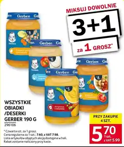 Selgros Obiadki/deserki Gerber oferta