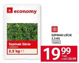 Selgros Szpinak liście Economy oferta