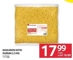 Selgros Makaron nitki durum economy oferta
