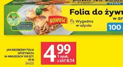 Selgros Folia spożywcza Jan Niezbędny w arkuszach 100 szt. 30m oferta