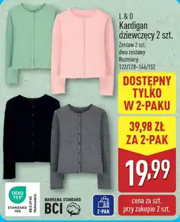 ALDI L&D Kardigan dziewczęcy oferta