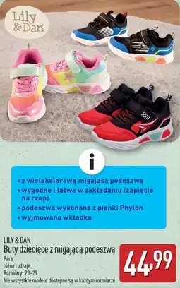 ALDI LILY & DAN Buty dziecięce z migającą podeszwą oferta