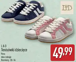 ALDI L&D Tenisówki dziecięce oferta