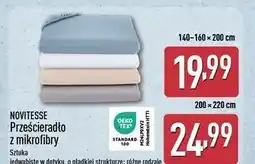 ALDI Prześcieradło mikrofibra 200 x 220 cm Novitesse oferta