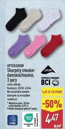 ALDI Skarpety sportowe 43/46 Up2Fashion oferta