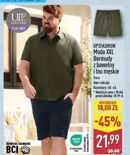 ALDI Bermudy męskie jeansowe 58-64 Up2Fashion oferta