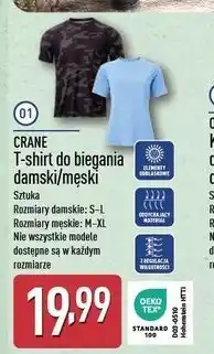 ALDI T-shirt do biegania męski m-xl Crane oferta