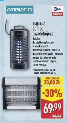 ALDI Lampa owadobójcza Ambiano oferta