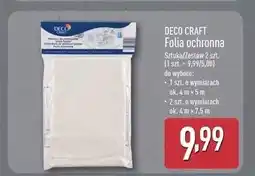 ALDI Folia ochronna 4 m x 7.5 Deco Craft oferta