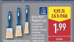 ALDI Zestaw pędzli Deco Craft oferta