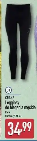 ALDI Legginsy do biegania męskie m-xl Crane oferta