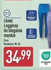 ALDI Legginsy do biegania męskie m-xl Crane oferta