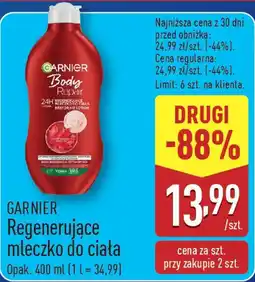 ALDI GARNIER Regenerujące mleczko do ciała oferta