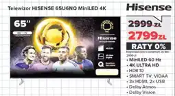 Neonet Telewizor HISENSE 65U6NQ MiniLED 4K oferta