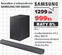 Neonet Soundbar z subwooferem SAMSUNG HW-Q600C oferta