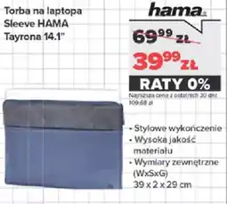 Neonet Torba na laptopa Sleeve HAMA Tayrona 14.1" oferta