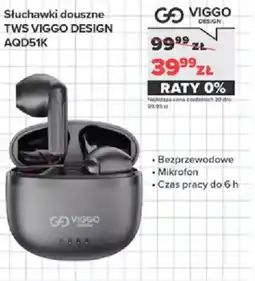 Neonet Słuchawki douszne TWS VIGGO DESIGN AQD51K oferta