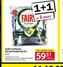 Selgros Fairy Kapsułki do zmywarki oferta